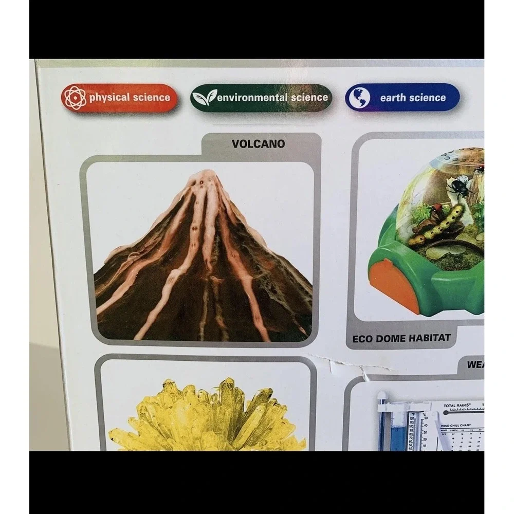 Smithsonian Mega Science Lab 6 Kit Set STEM Volcano Weather Age 10+ Dino Dig NEW